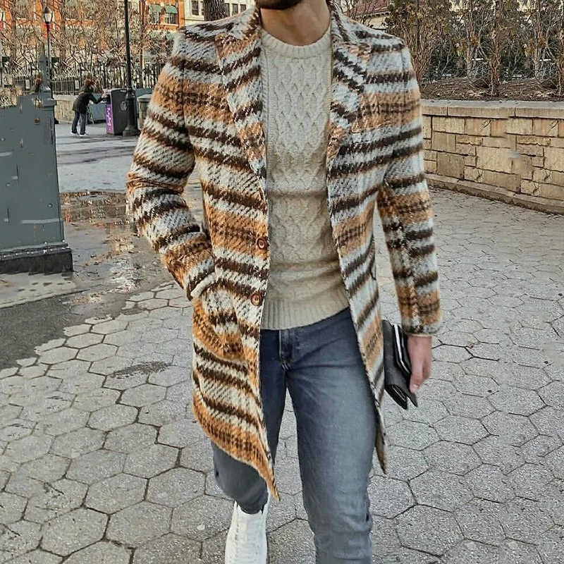 Fashion Men/'s Korean Long Sleeve Slim Fit Casual Cardigan Jacket Coat Outwear