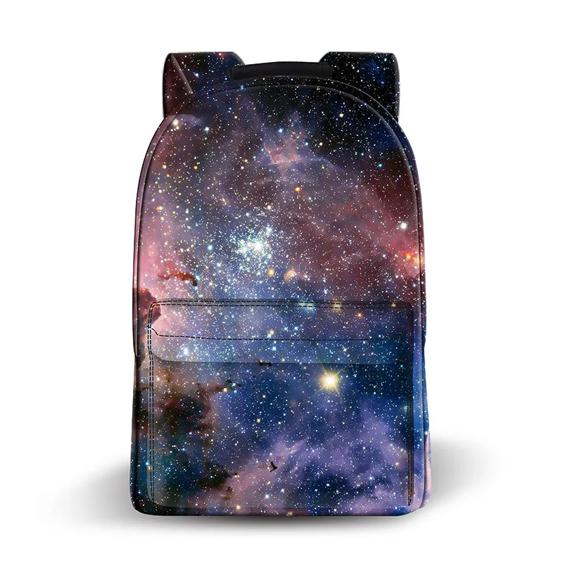 

For Both Men And Women Backpack Large Capacity Bright Stars Series Leather Backpack Casual Fashion Travel Backpack