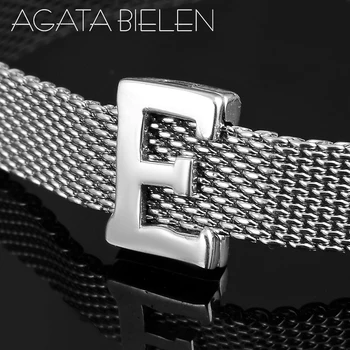 

New 925 Sterling Silver Letter E Clips Beads CZ for Jewelry making Fit Original reflection Clip Charm Bracelet