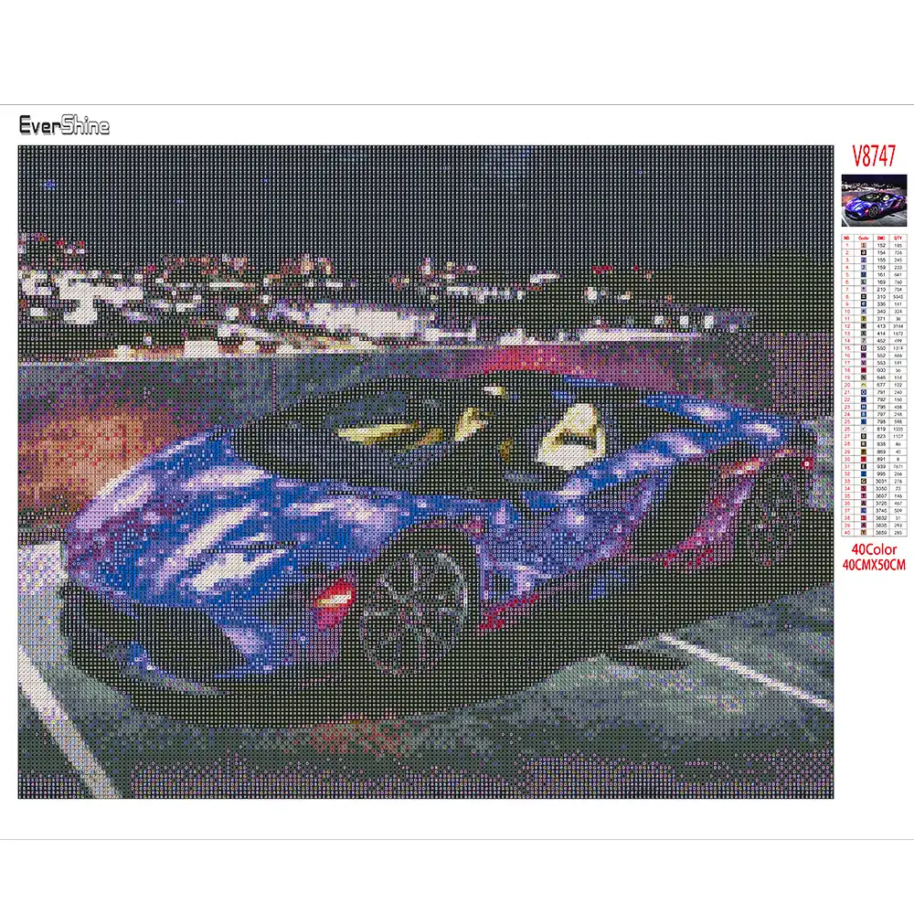 evershine almaznaya mozaika avto almaznaya vyshivka mashiny polnaya vykladka vyshivka krestom kartiny strazami rukodelie dekor dlya doma