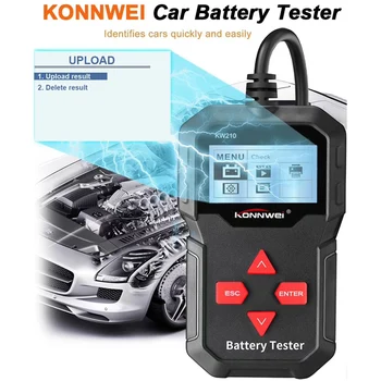 

KONNWEI KW210 12V Automotive Car Battery Tester Digital Multi Language Analyzer Tester Tool