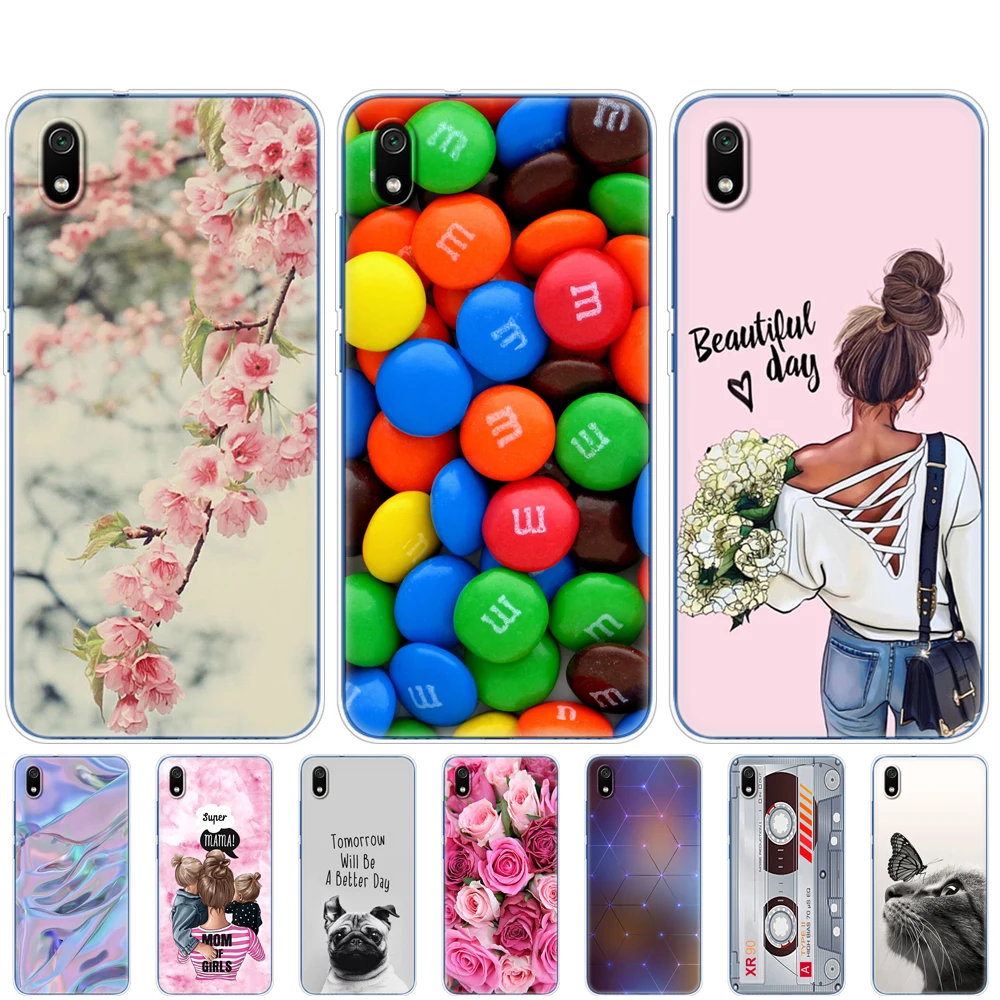 silicon case for xiaomi redmi 7a cases full protection soft tpu back cover on 7 a bumper hongmi phone shell bag coque | Мобильные