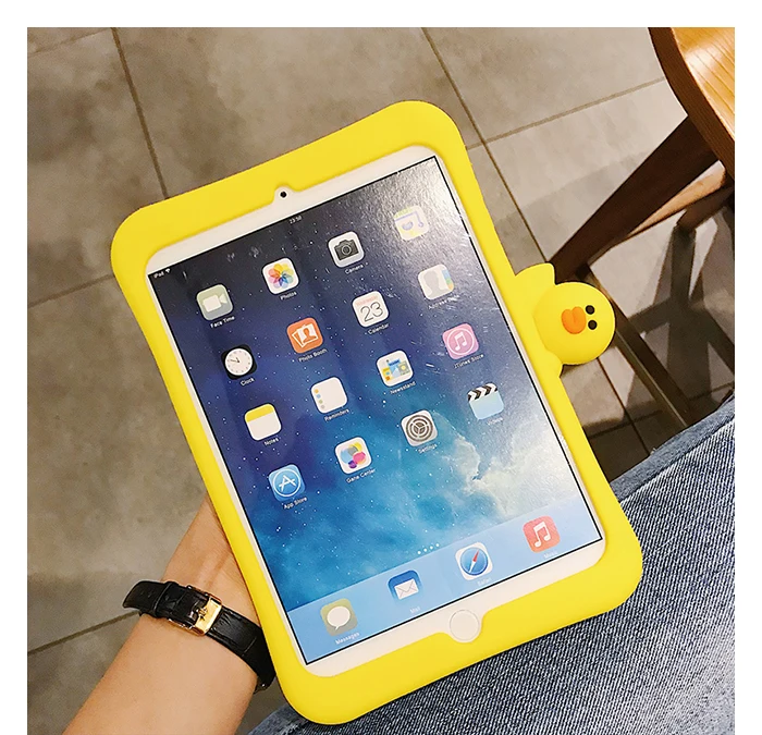 Планшет силиконовый чехол с подставкой для Планшеты ipad Mini1 на возраст 2, 3, 4, 5, ipad air 2 3 pro 10,5 Мультфильм защитный чехол для ipad 2, 3, 4 18 9,7