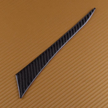 

beler Carbon Fiber Black Texture Dashboard Left Air Vent Side Eyebrow Decorative Strip Cover Trim fit for Infiniti Q50 2014-2018