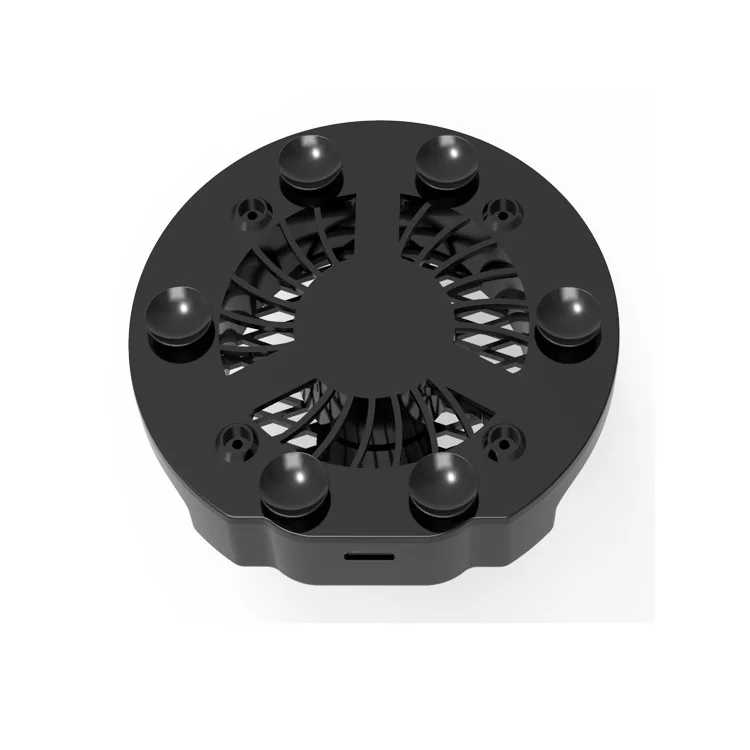 black Мобильный кулер для телефона USB Охлаждающий вентилятор геймпад держатель подставка для Iphone для Xiaomi Redmi для samsung huawei Honor радиатор немой вентилятор - Цвет: black