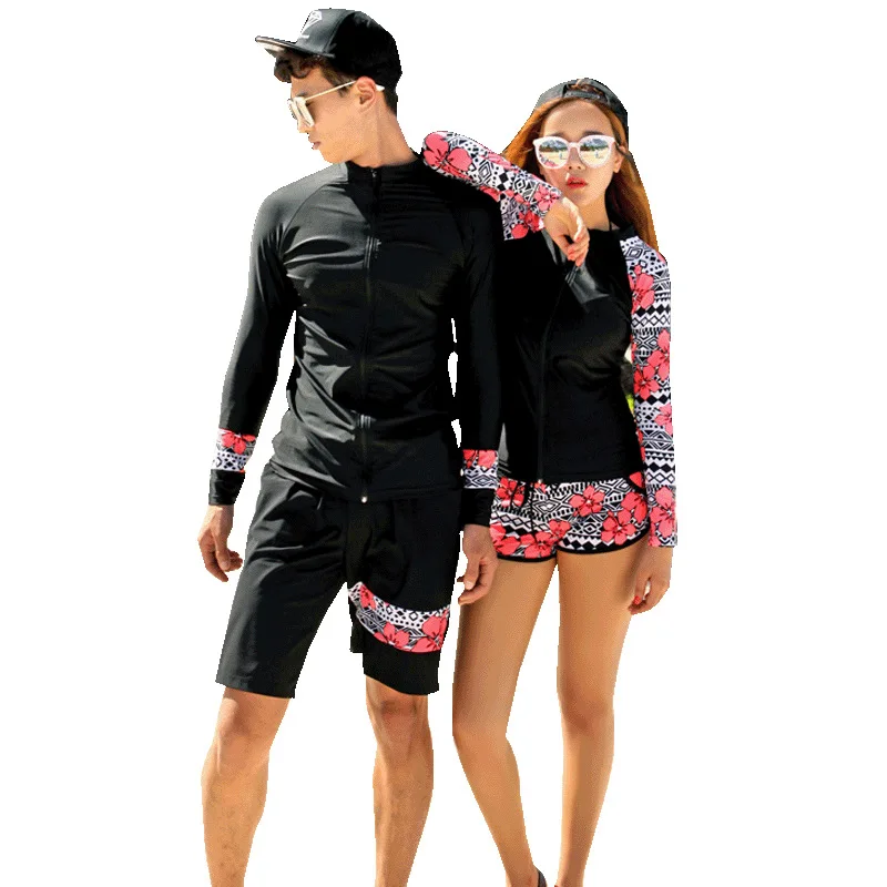 5 шт./компл. женский плюс размер с длинным рукавом Rashguard купальные футболки и леггинсы бикини набор Рашгард Защита от солнца УФ купальный костюм пары