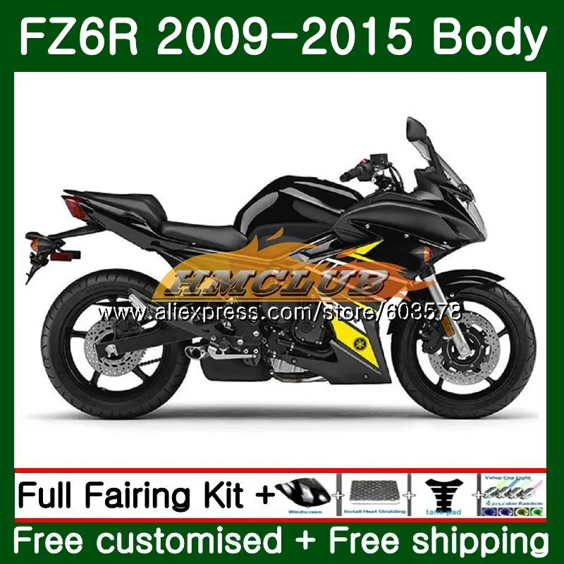 Корпус для YAMAHA FZ6N FZ6 R FZ-6R 2009 2010 2011 2012 2013 2014 62CL.10 черный крутой новый FZ 6R FZ6R 09 10 11 12 13 14