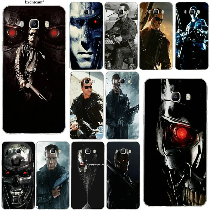 For Samsung Galaxy J1 J2 J3 J5 J7 2015 2016 2017 Shell Silicon Soft TPU Mobile Phone Cases Liquid Cover Fashoin Movie Terminator | Мобильные