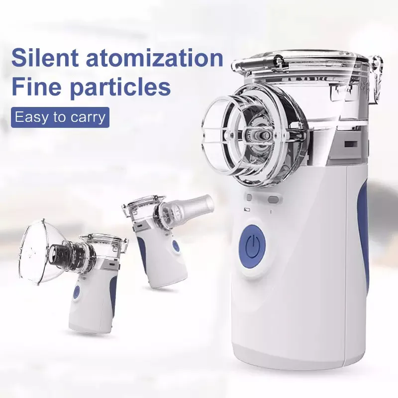 

Health Care Mini Handheld Portable Inhale Nebulizer Silent Ultrasonic Inalador Nebulizador Children Adult Rechargeable Automizer