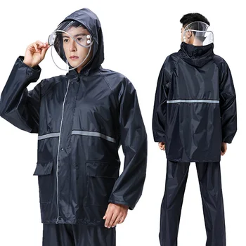 

2020 Outdoor Raincoat Women Men Rain Jackets Raincoat Set Reflective Cycling Raincoat Protective Clothing Protective