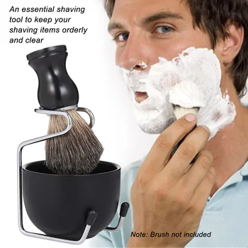 

Male Shaving Tool Set Facial Hair Cleaning Bathroom Kit Stainless Steel Shaving Soap Bowl Stand Base Men Shaving Accessories