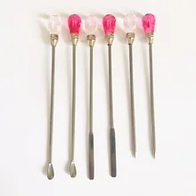 3 pçs/set muddler poke agulha colher conjunto de ferramentas para resina cola epoxy silicone molde diy artesanato artesanal jóias fazendo ferramentas