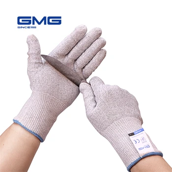 

2019 New GMG Grey HPPE With Steel CE Certificated Anti Cut Gloves Work Safety Cut Protection Gloves