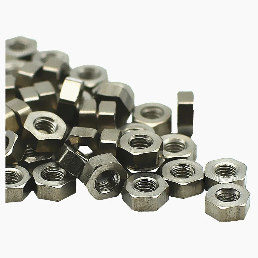 Titanium Nut M1.6 M2 M2.5 Ti Nuts Original Hexagon Grey TA2 Color Not Polished Grade 2 Fastener | Обустройство дома