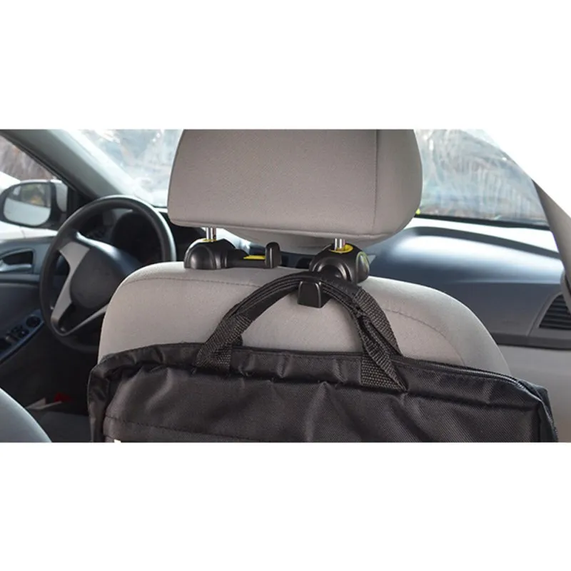 New 2PCS Car Seat Back Hook Headrest Bracket Vehicle Seat Back Hook Universal Fastener Mount Internal Storage