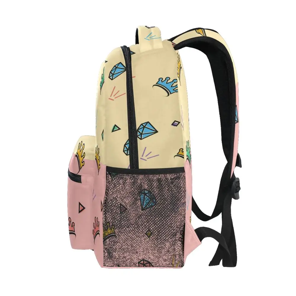 ALAZA School Bags Students Backpack Children Cute pattern print Backpack for Teenager boy Girl Book Bag Women Laptop Backpacks