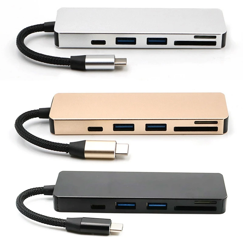 Тип-c к USB3.0HUB концентратор SD/TF камера ридер с PD зарядки четыре-в-одном конвертер