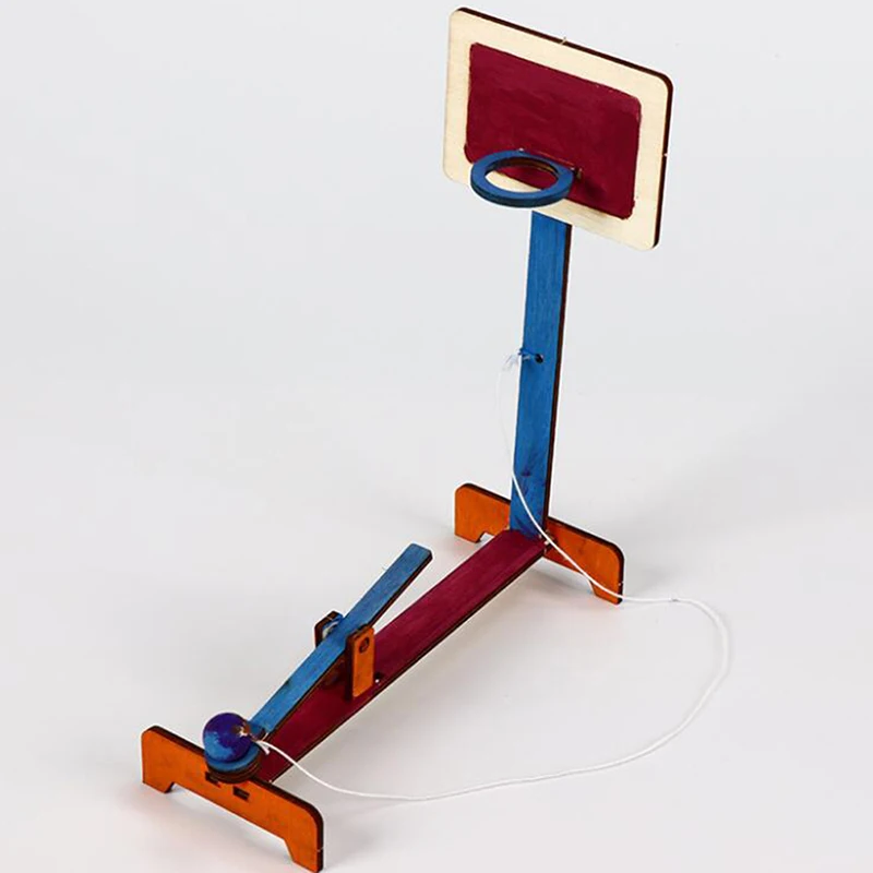 Креативный детский научный эксперимент DIY играть в баскетбол Развивающие игрушки для детей мини Баскетбол фигурка игрушка