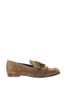 

Pearl Genuine Leather Suede Khaki Women 'S Loafer 120130003049