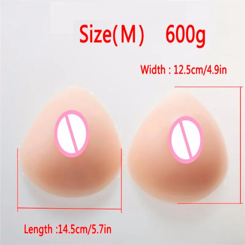 

2020 Hot Sale Silicone Breast Forms 600g Realistic Fake Boobs For Crossdresser Mastectomy Prosthesis Drag Queen Enhancer