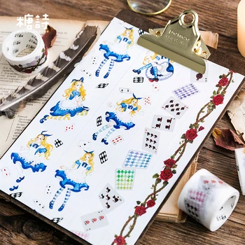 

1 pcs Washi Tapes DIY Little witch Alice Moon Paper Masking tape Decorative Adhesive Tapes Scrapbooking Stickers Size 5m