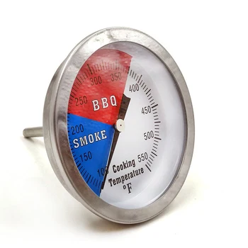 

BBQ 3"Charcoal Grill Pit Wood Smoker Temp Gauge Thermometer Largethermometer Smoker Outdoor