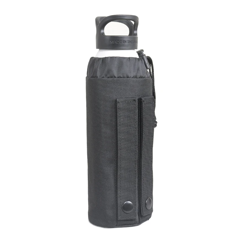 

Hunting Water Bottle Bag Molle System Kettle Pouch Holder Camping Cycling Bottle Bag Drawstring Pouch Bag for Tactical Backpack