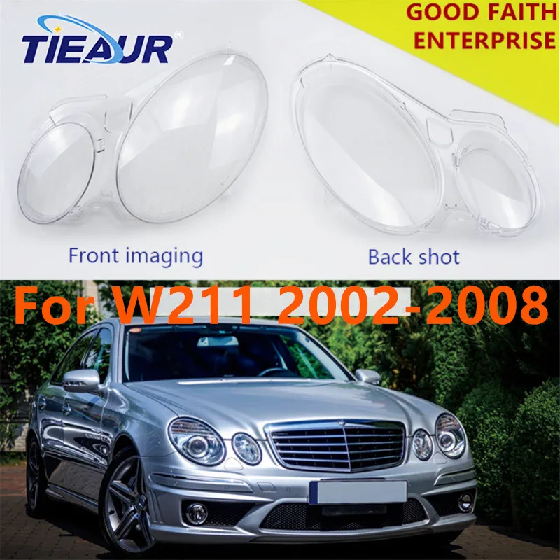 Прозрачная стеклянная крышка для передних фар W211 E CLASS E240 E320 E350 E280 E300 E500 E550 2002-2008