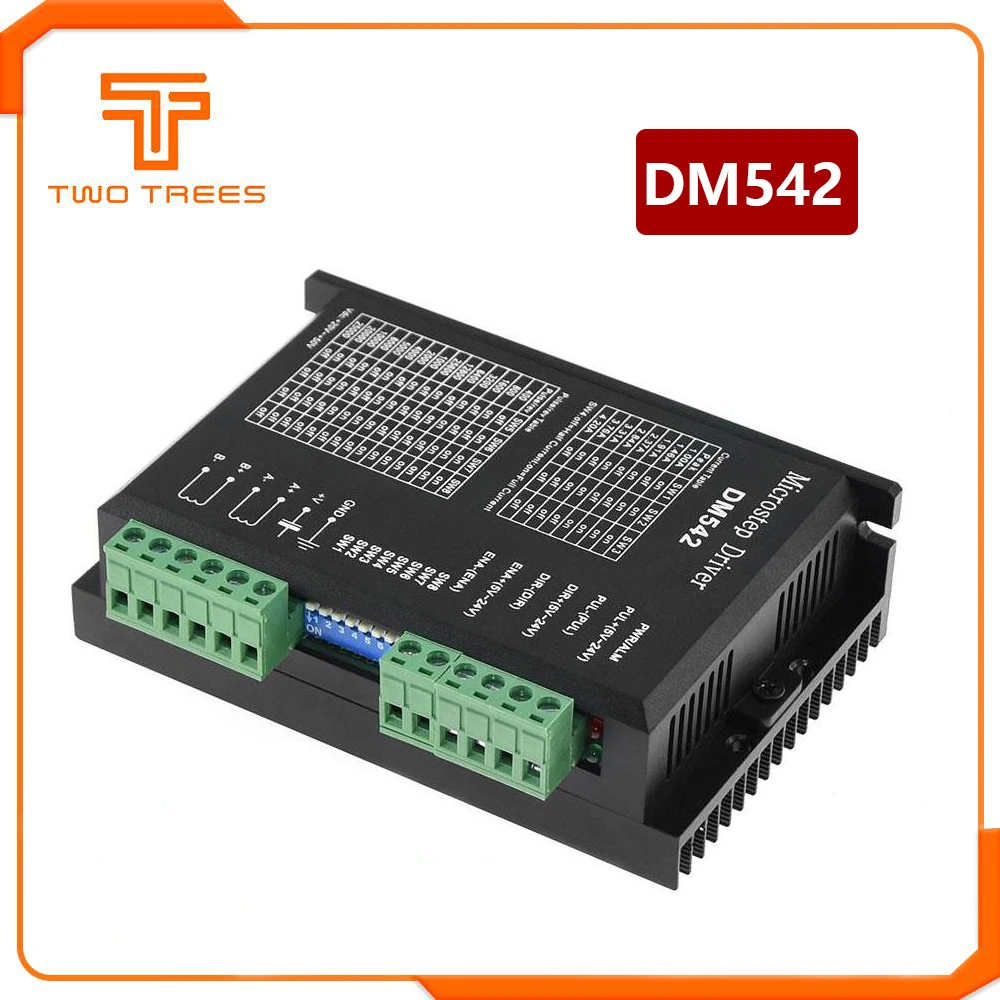 

3D Printer parts DM542 Stepper Motor Controller 2-phase Digital Stepper Motor Driver 18-48 VDC Max. 4.2A for 57 86 Series Motor