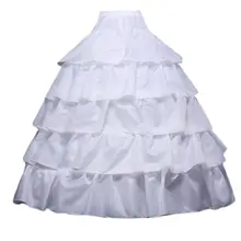 Женские свадебные аксессуары кринолиновый подъюбник юбка 4 обручи 5 оборками многослойное бальное платье половина скольжения нижняя юбка для свадебного платья