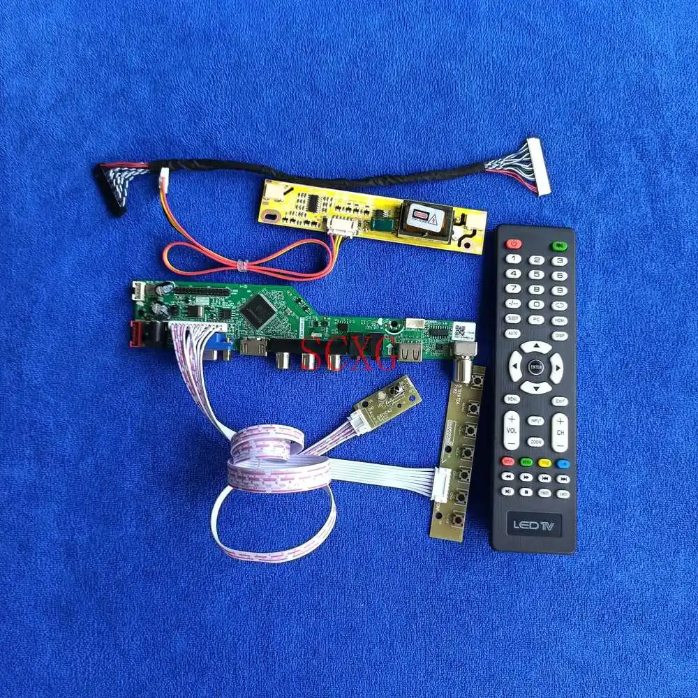 Fit LM220WE1/LTM220MT05/M220Z1/MT220WW01 30 Pin LVDS AV VGA USB HDMI-compatible 2-CCFL kit Signal Analog Drive Board 1680*1050 | Компьютеры