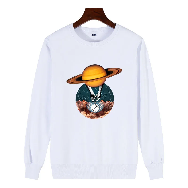 

2019 /2020 Autumn And Winter New Men Sweatshirt Surreal style space pattern Print Vogue Street wear Mens Pullover