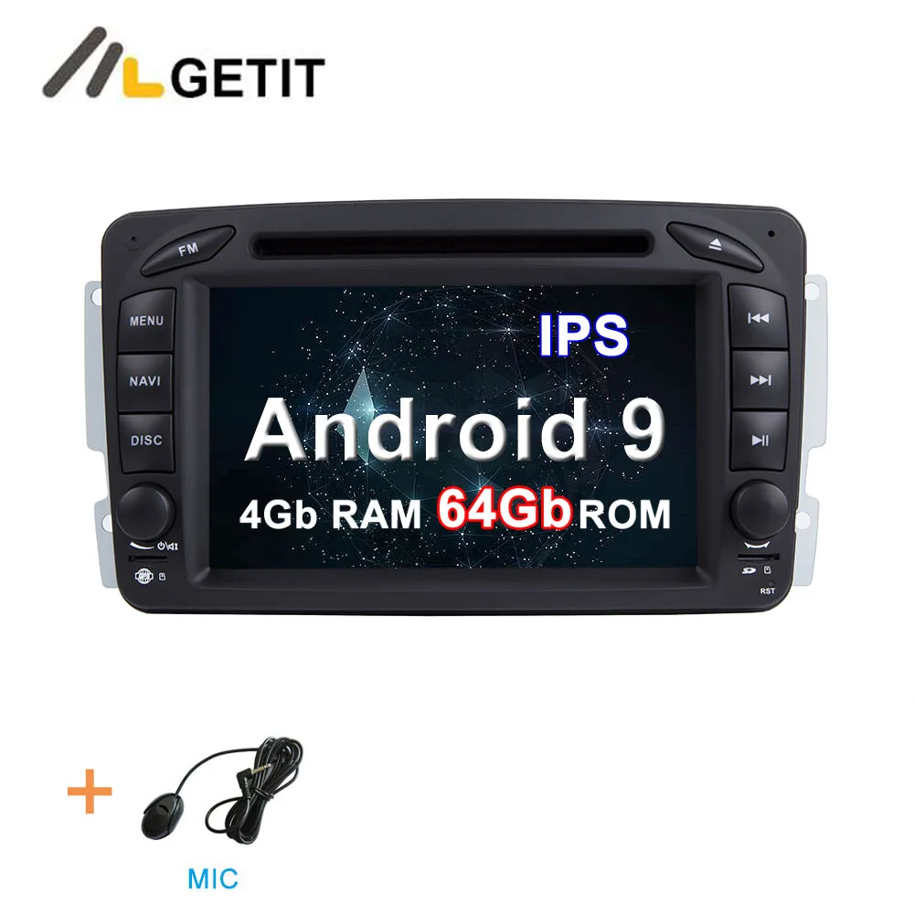 DSP ips 64G Автомобильный DVD стерео Мультимедиа Радио Android 10 для Mercedes/Benz/CLK/W209/W203/W208/W463/Vaneo/Viano/Vito - Цвет: 4G-RAM 64G-ROM