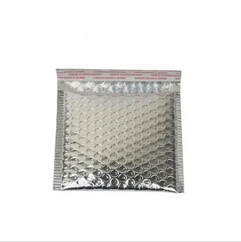 

30pcs Silver aluminum foil bubble bag Small mailer envelope courier bag jewelry packaging bubble shipping bag