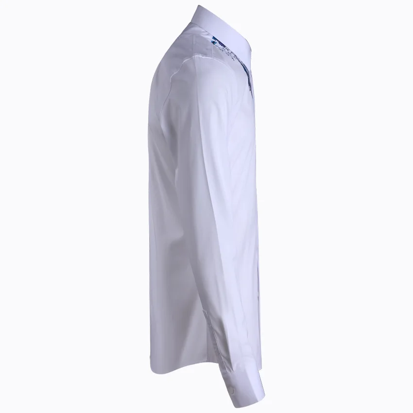 New Arrival High Quality Fabric Element Style Totem Embroidery Men Long Sleeve Fashion Casual Shirts Plsu Size M L XL 2XL3XL 4XL