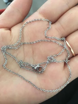 

10 pieces Stainless Steel O Chain Metal Cross Link Chain Necklace Women Mujer Colar Jewelry Accessories