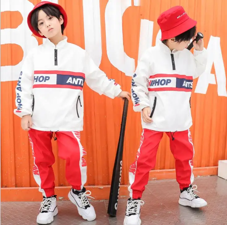 

Spring Autumn Teenage Clothes For Boys Kids Hip Hop Dance Costumes Top And Sweatpants Sport Set 3 4 6 8 9 10 11 12 13 14 Years