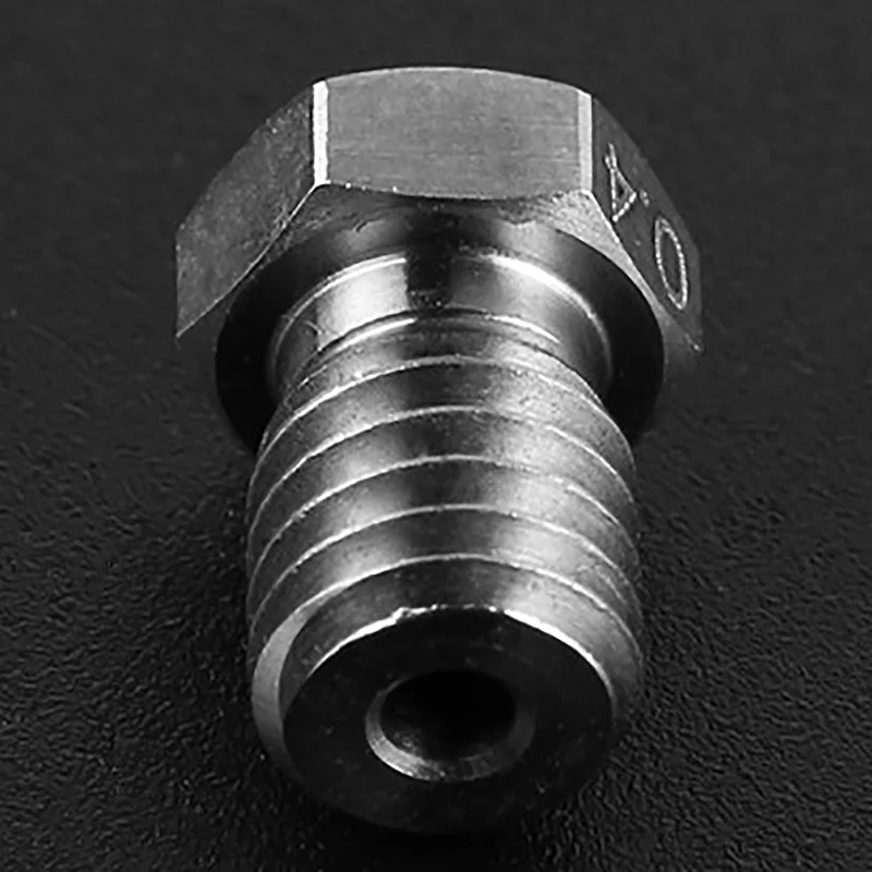 1 шт. E3D титановая сталь Рубин V6 сопло 0,4 мм для Petg Abs Pei Peek