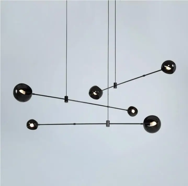 

Nordic vibia Line Geometric Led Pendant Light Wireflow design hanging pendant lamp industrial Wires Adjustable Lustres