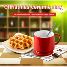 Рождественская чашка кружка 3D животное керамика милый мультфильм для Кофе Молоко чай офис MU