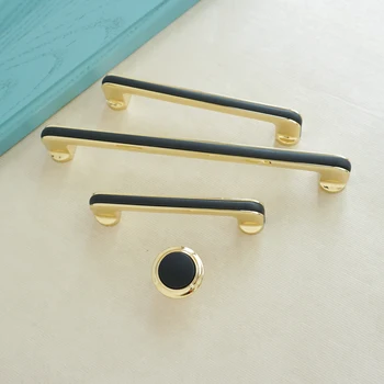 

3.78'' 5.04'' 7.56'' Black Zinc alloy Furniture Knob and Handles Wardrobe Cupboard Drawer Cabinet Pulls Furniture Hardware