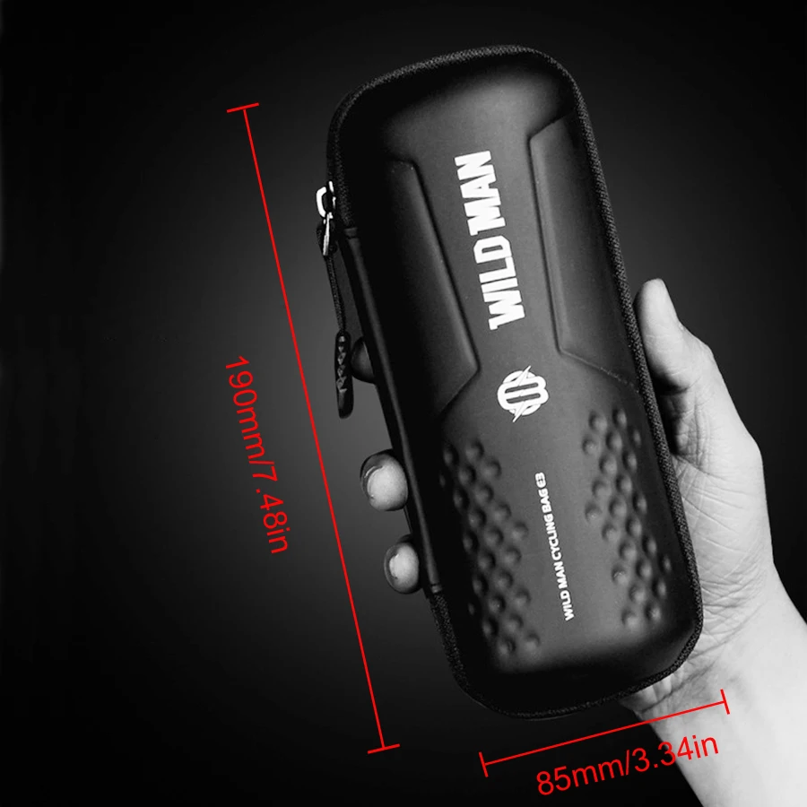 Perfect WILD MAN Bicycle Tool Bag Capsule Box Cycling Repair Tools Kit Case Bike Frame Storage Boxes MTB Road Bike Tool Bag Accessories 2
