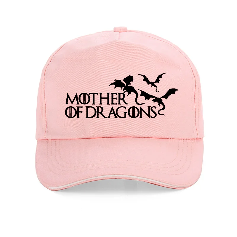 Розовый Dracarys Кепка Дракон мать драконов цветок бейсболки Khaleesi шляпа для женщин Harajuku Игра престолов Snapback шляпа - Цвет: Розовый