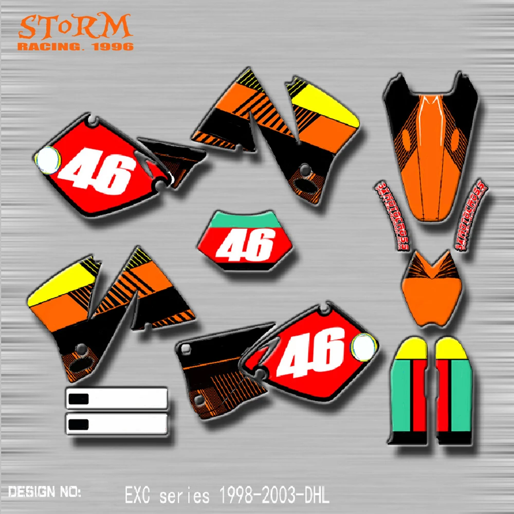 Наклейки графические для KTM EXC 125 525 EXCF XC XCF SX SXF SXS SMR XCFW Motocross|Наклейки и стикеры| |