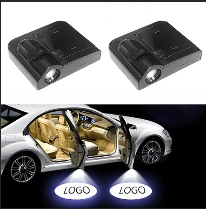 

Anycuros black 1PCS Led Car Door Welcome Logo Light Welcome light For BMW For Toyota For Volkswagen For Mercedes Benz Projector