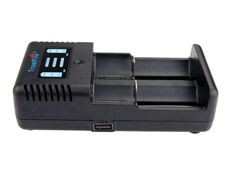 TrustFire умный Быстрый TR-019 2 слота литий-ионная батарея зарядное устройство+ 2* TrustFire защищенные 18650 3,7 V 3000mAh батареи с PCB