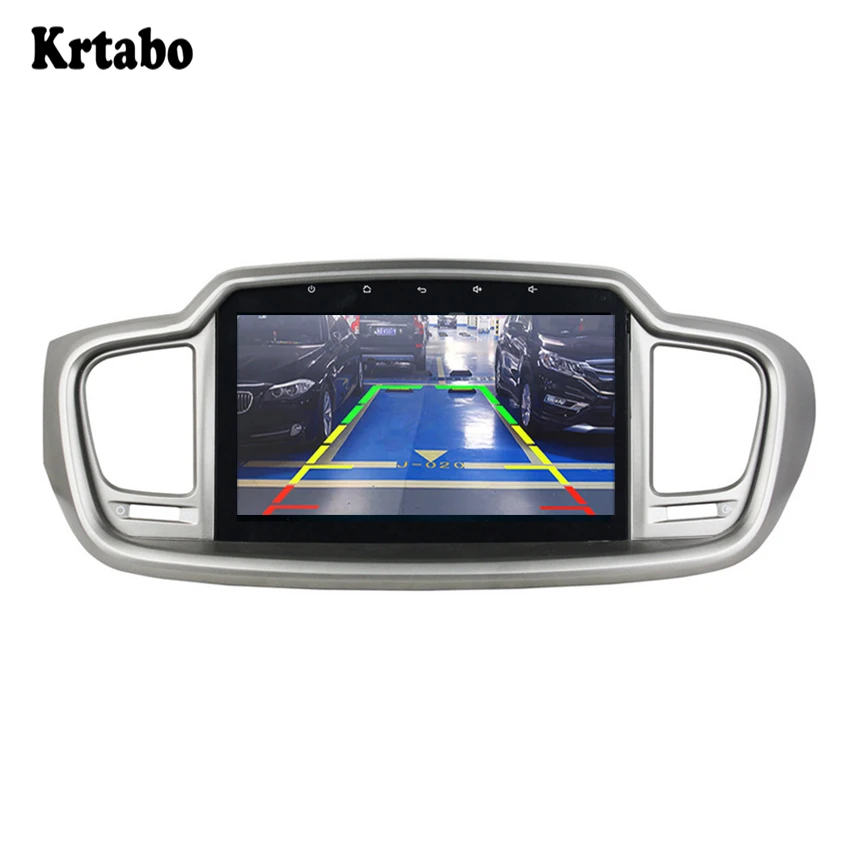For KIA Sorento 2015-2016 Android 9.0 HD smart car navigation reversing image control large screen one machine recorder