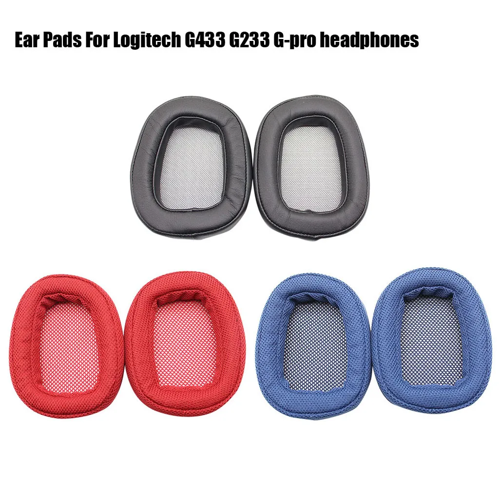 2pcs Headphone Ear Pads For Logitech G433 G230 G-Pro Gaming Headset Replacement Earpads Cushions Cover High Quality | Электроника