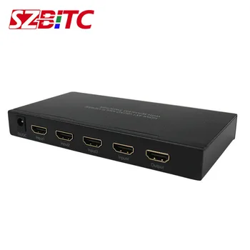 

SZBITC HD 4x1 Quad Multi-Viewer With Seamless Switcher Video Processor 4 in 1 out Divider with IR Remote Control
