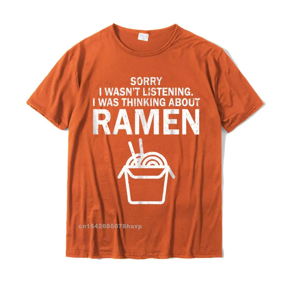 Printed On Top T-shirts Discount Short Sleeve Printed Cotton Crewneck Men's Tops & Tees Design Sweatshirts Summer Kawaii Ramen Tshirt Japanese Noodle Food Anime Funny Gift__2552. orange